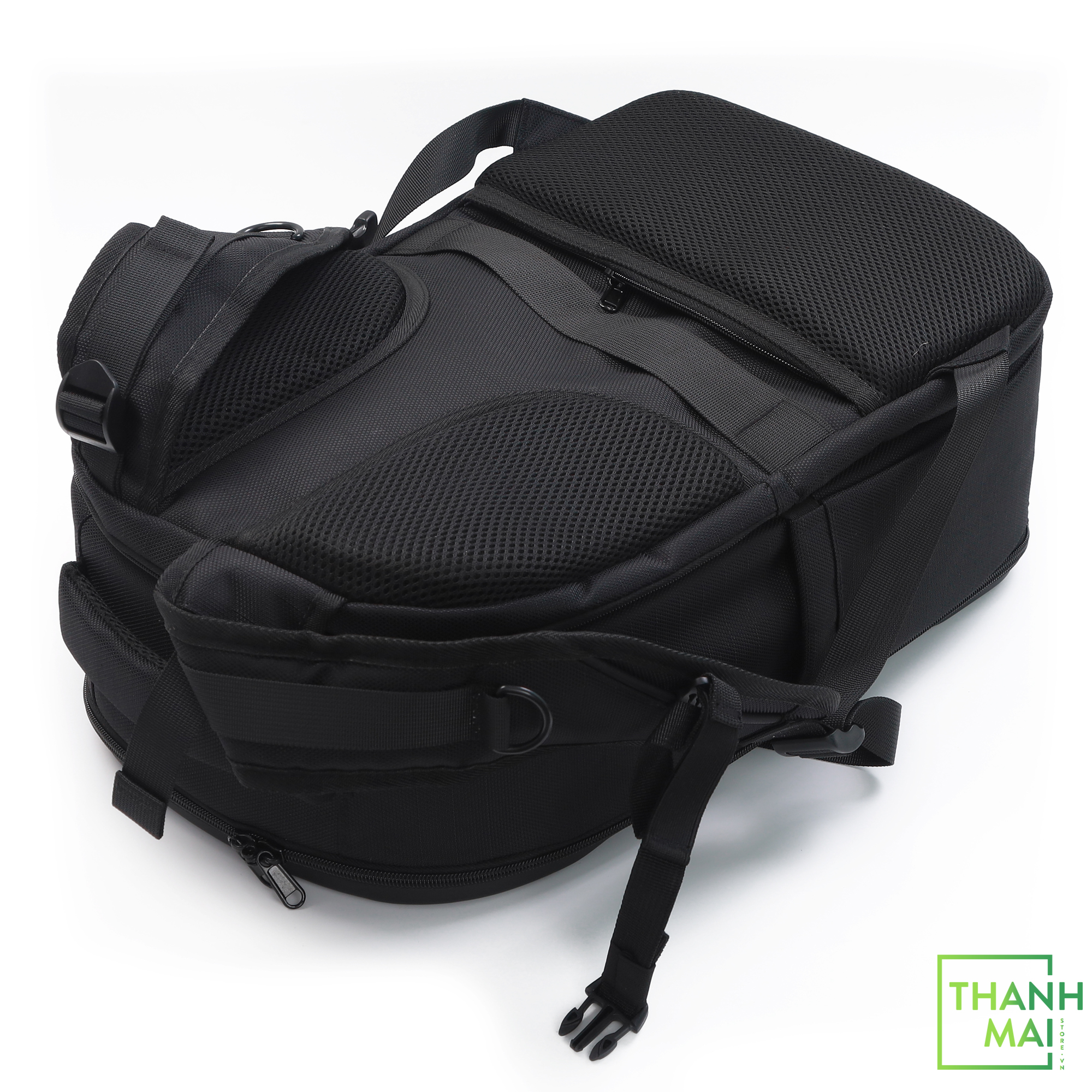 Balo MOSISO Camera Backpack, DSLR/SLR/Mirrorless Photography Camera Bag 15-16 inch Waterproof Hardshell Case with Tripod Holder&Laptop Compartment Compatible with Canon/Nikon/Sony, Black