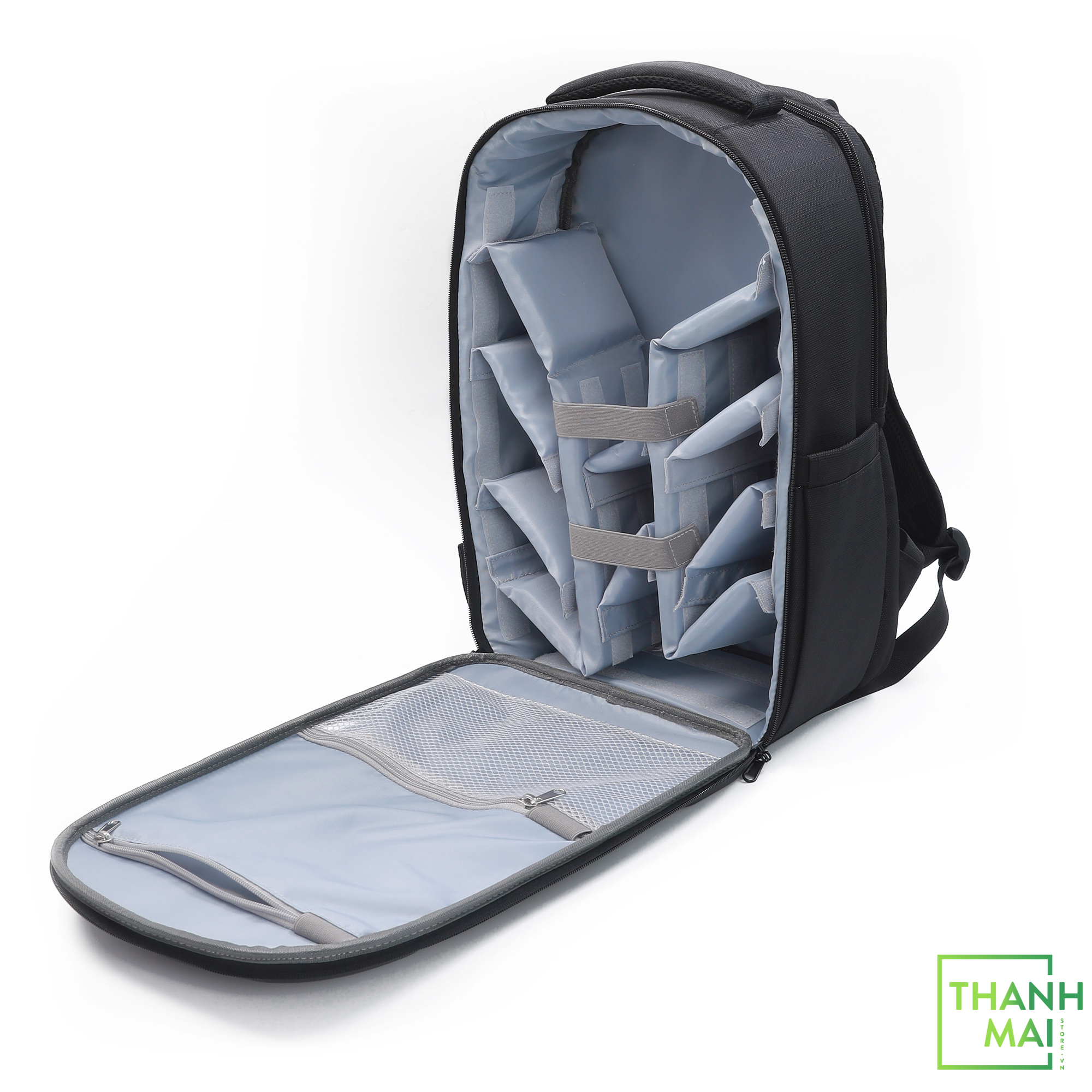 Balo MOSISO Camera Backpack, DSLR/SLR/Mirrorless Photography Camera Bag 15-16 inch Waterproof Hardshell Case with Tripod Holder&Laptop Compartment Compatible with Canon/Nikon/Sony, Black