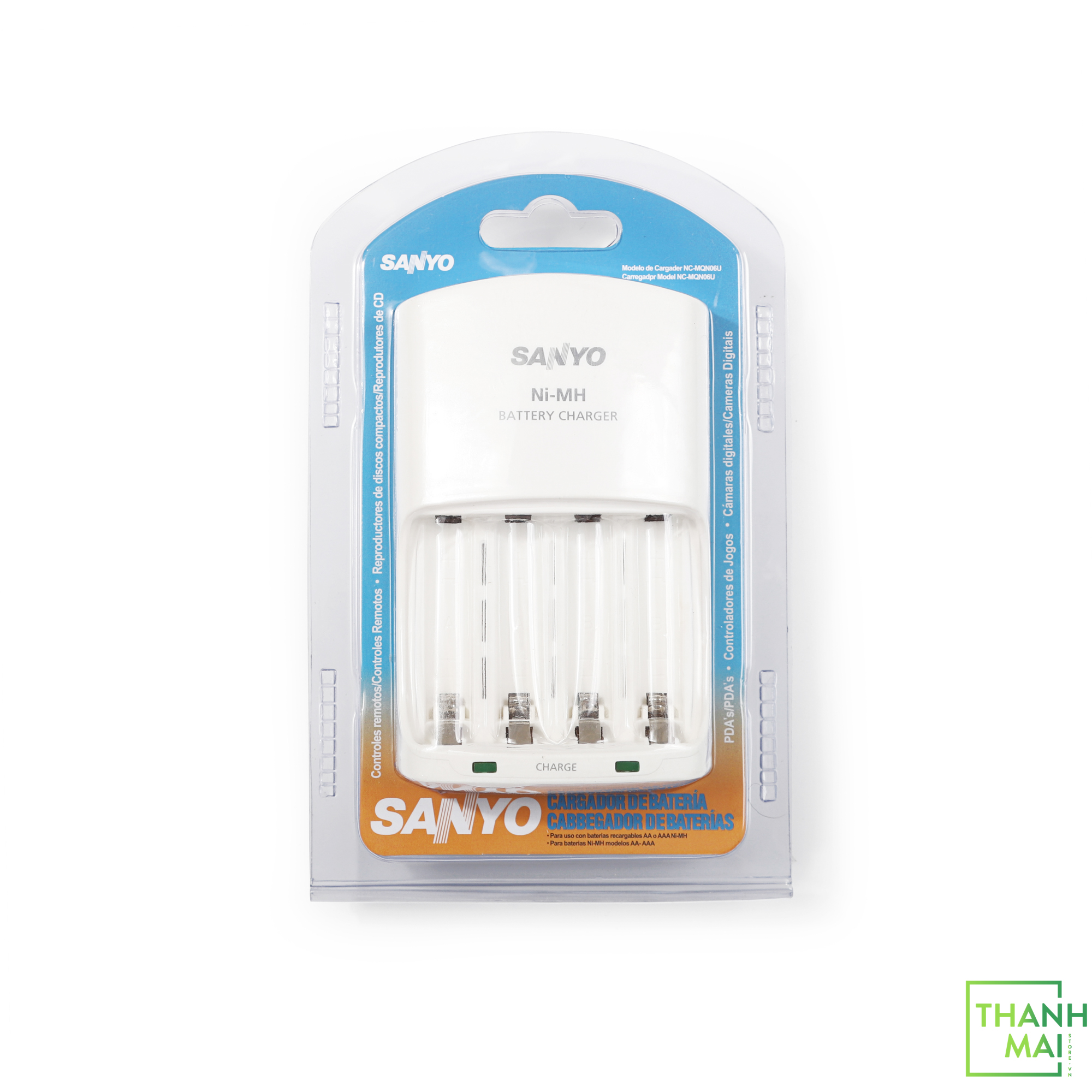 Sạc nhanh Sanyo NC-MQN06 dành cho pin AA-AAA