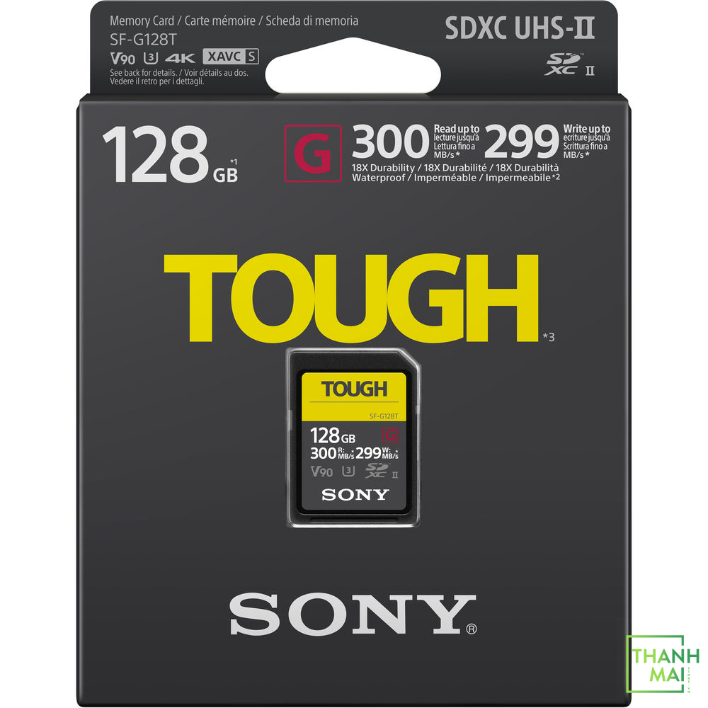 Thẻ nhớ Sony SF-G Tough UHS-II SDHC 128GB (SF-G128T/T1)