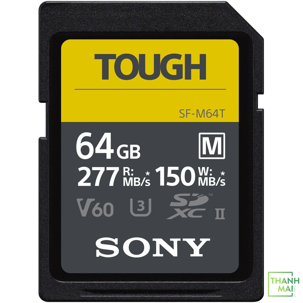 Thẻ nhớ SDXC Sony Tough 64GB 277Mb/150Mb/s (SF-M64T)