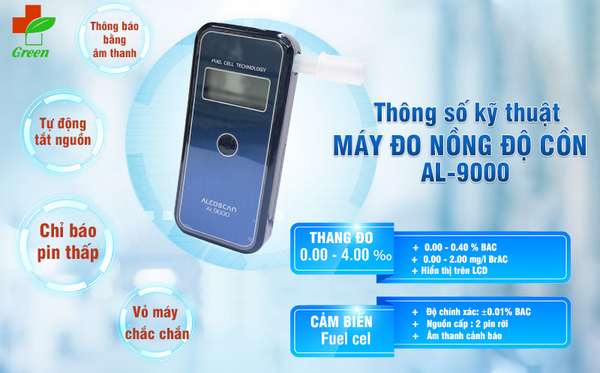 Máy đo nồng độ cồn SunTech Al9000