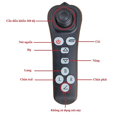 Remote Xe Lăn điện Jazz-S803-1