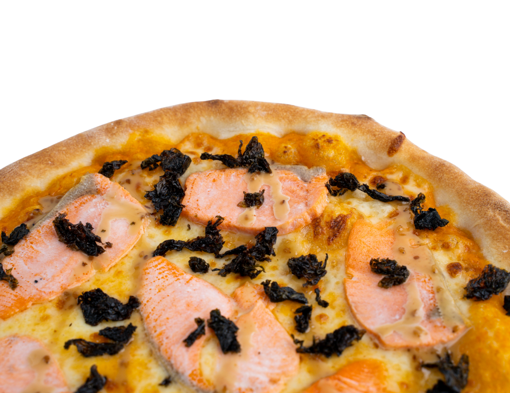 pizza cá hồi đút lò - lam pizza