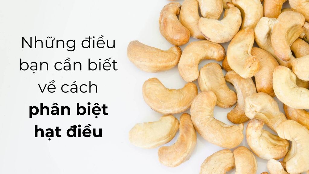 Những điều bạn cần biết về cách phân biệt hạt điều