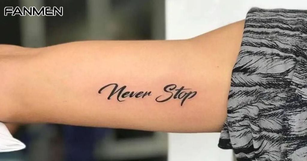 Gợi ý phông chữ cho hình xăm chữ ở bắp tay nam