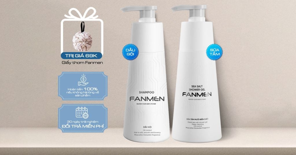 Bộ dầu gội sữa tắm Fanmen