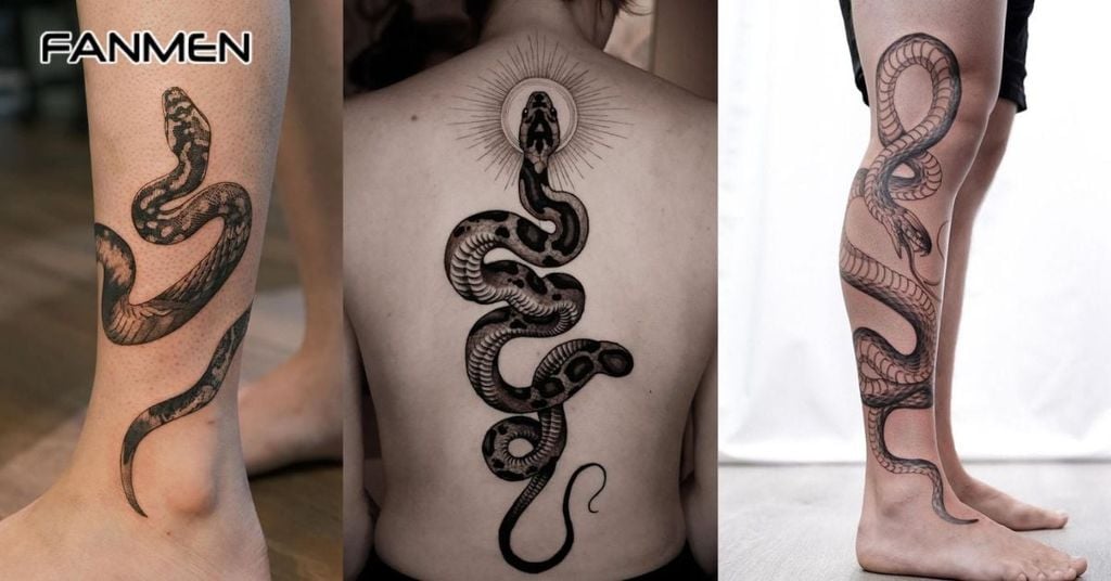 Các hình xăm hình rắn đẹp 1
