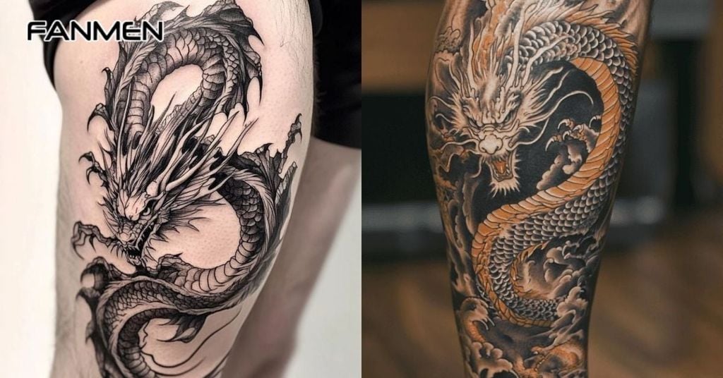 Các hình xăm hình rồng đẹp 3