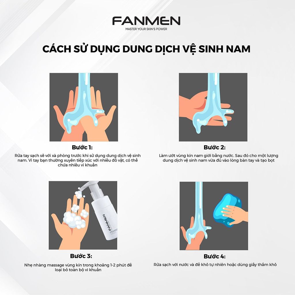 cách sử dụng dung dịch vệ sinh nam