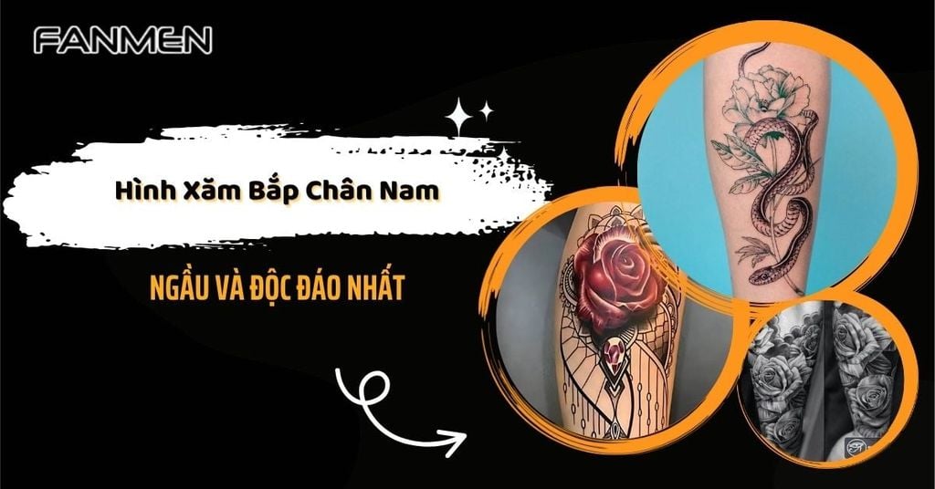 Hình xăm bắp chân nam