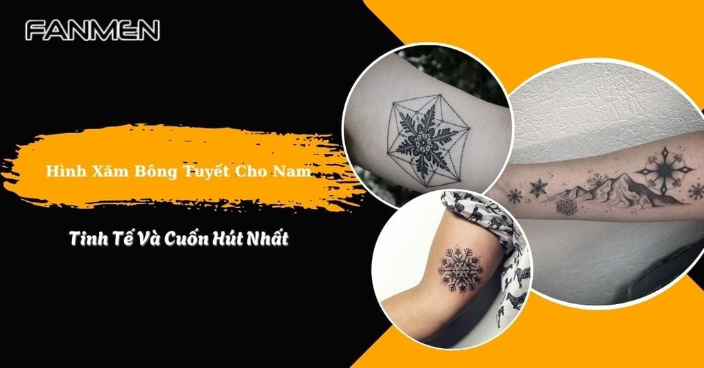 Hình xăm bông tuyết cho nam