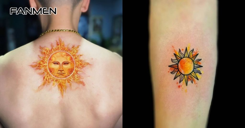 Hình xăm may mắn cho nam mệnh Hoả