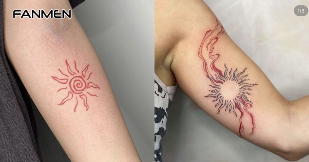 Hình xăm may mắn cho nam mệnh Hoả
