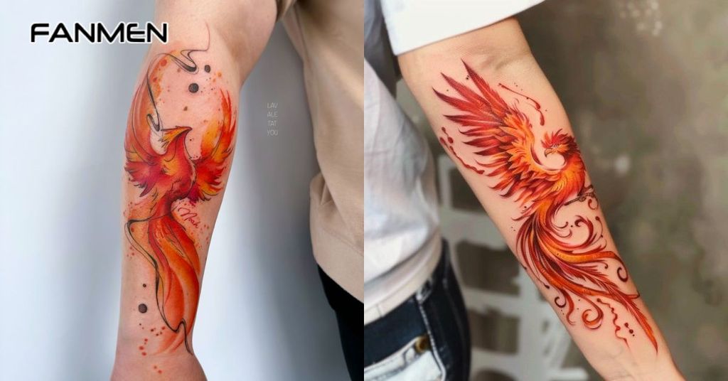 Hình xăm may mắn cho nam mệnh Hoả