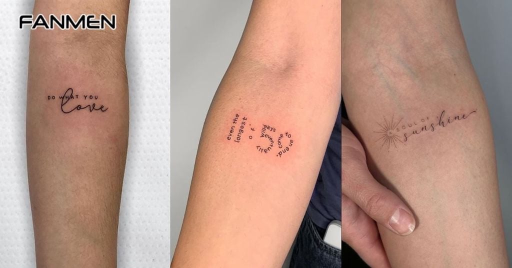 Hình xăm chữ đơn giản và ý nghĩa 3