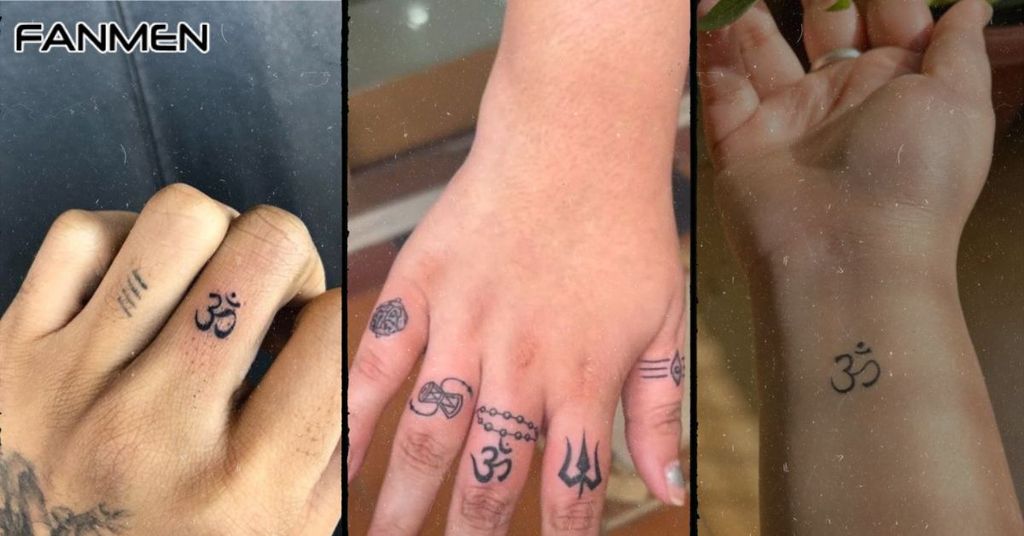 Hình xăm chữ Om cho nam mẫu 11