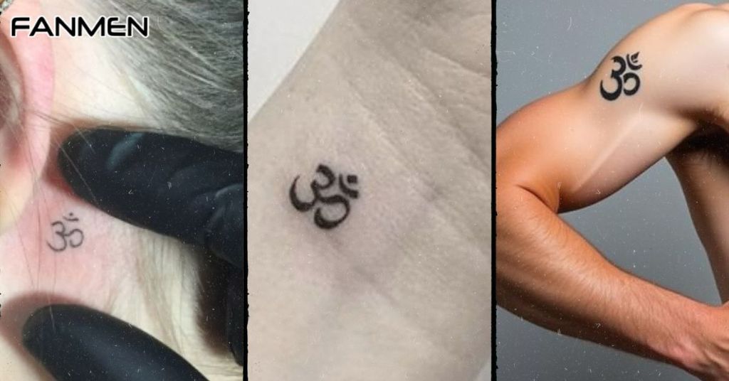 Hình xăm chữ Om cho nam mẫu 13