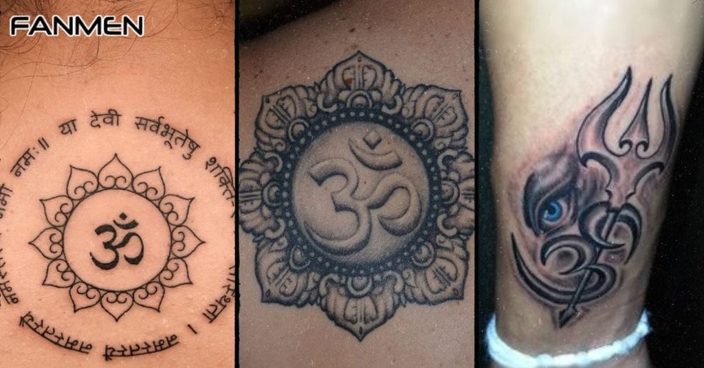 Hình xăm chữ Om cho nam mẫu 1