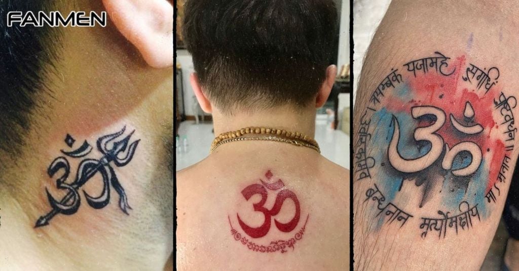 Hình xăm chữ Om cho nam mẫu 5