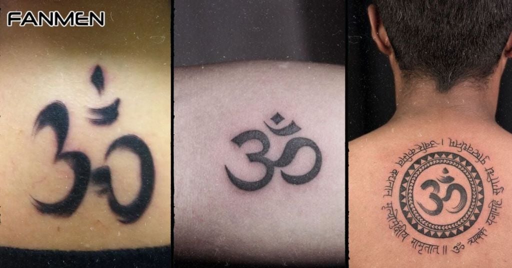 Hình xăm chữ Om cho nam mẫu 9