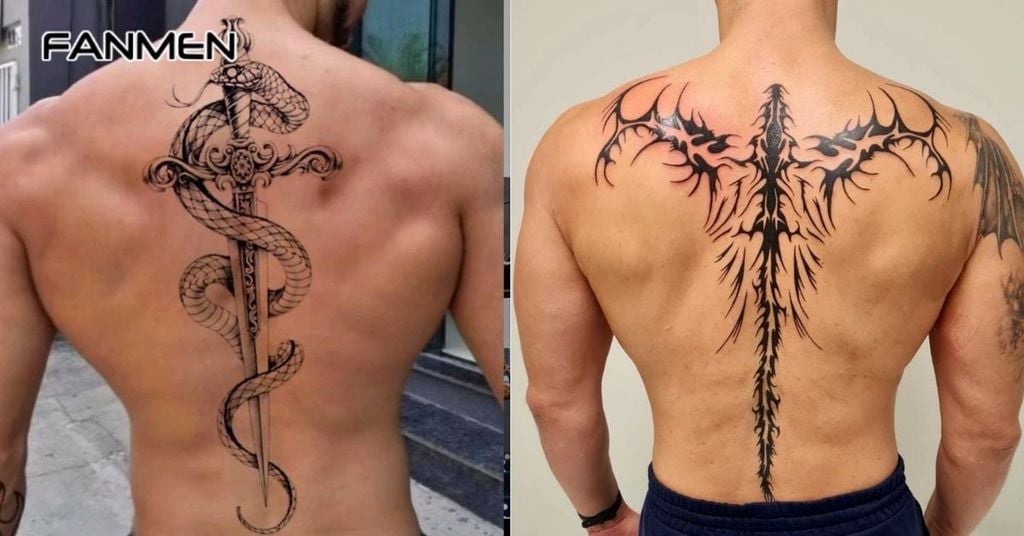 hình xăm dọc sống lưng 3