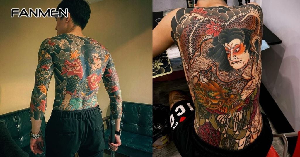 Hình xăm full lưng đẹp cho nam mẫu 37