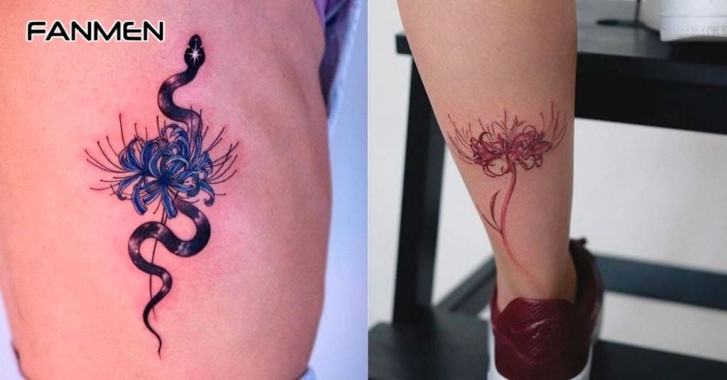 Hình xăm hoa bỉ ngạn 18