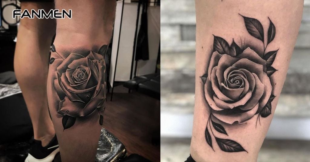 Hình xăm hoa hồng đen 4