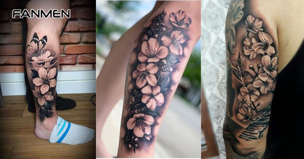 Hình xăm hoa mai 13