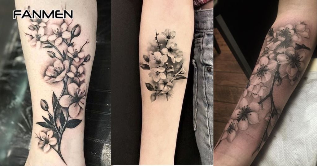 Hình xăm hoa mai&nbsp;5