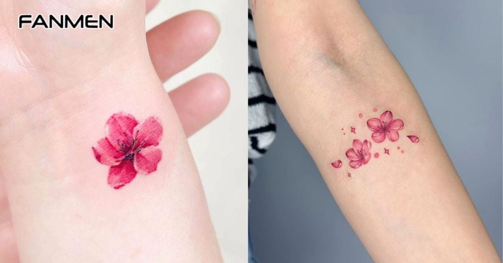 Hình xăm hoa mini 7
