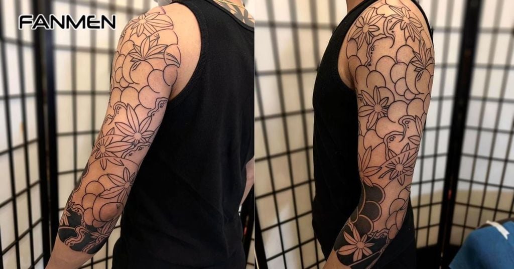 Hình xăm hoa đẹp ở tay 1