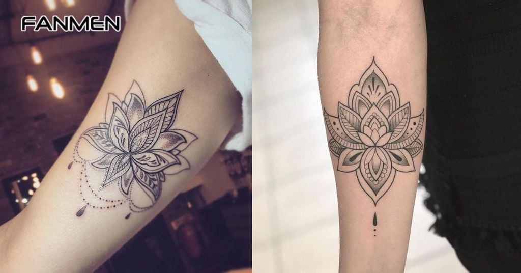 Hình hoa sen Mandala 4