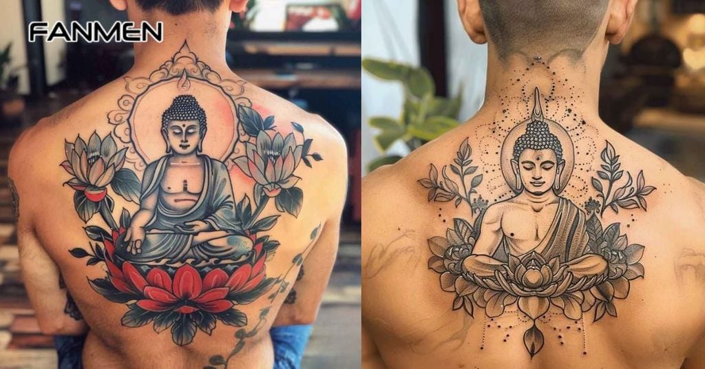 Hình hoa sen và đức phật 7