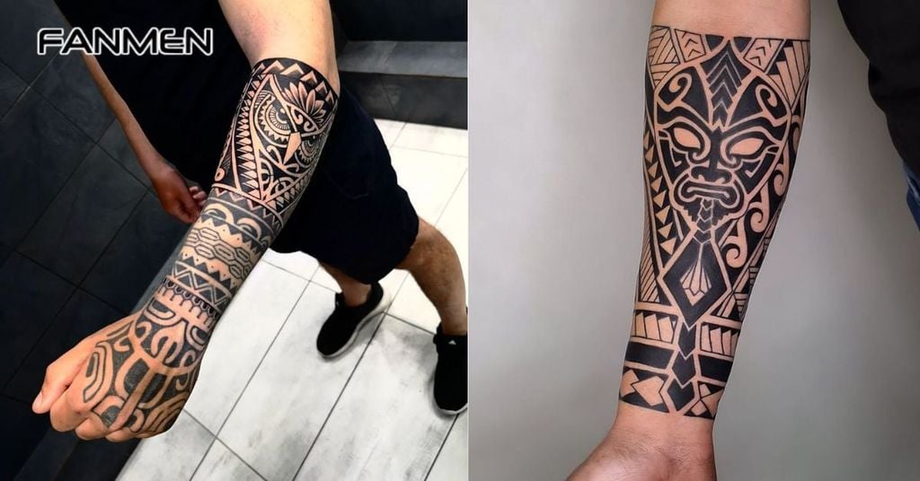 Hình xăm hoa văn cánh tay đẹp cho nam 16