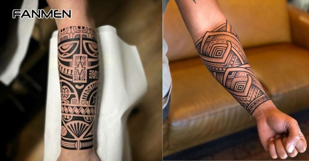 Hình xăm hoa văn cánh tay đẹp cho nam 17