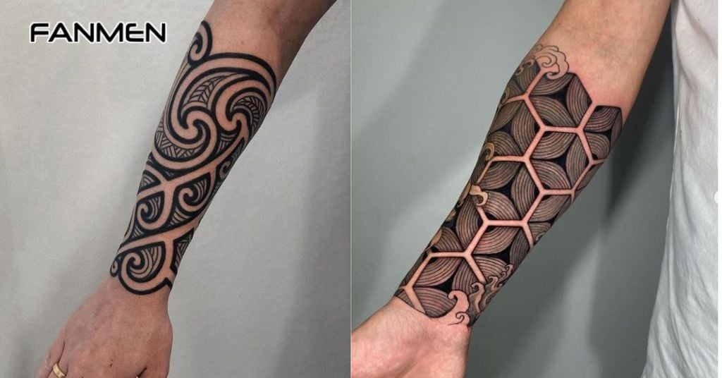 Hình xăm hoa văn cánh tay đẹp cho nam 18