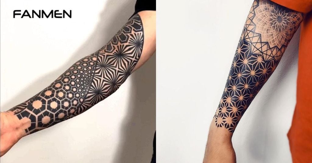 Hình xăm hoa văn cánh tay đẹp cho nam 24