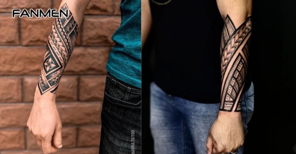 Hình xăm hoa văn cánh tay đẹp cho nam 2