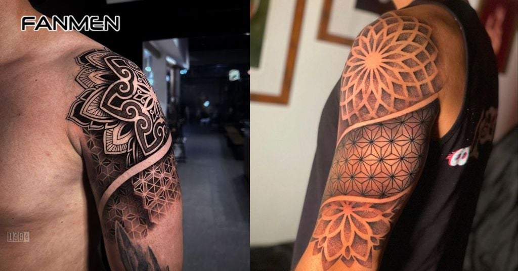 Hình xăm hoa văn phong cách Mandal&nbsp;1