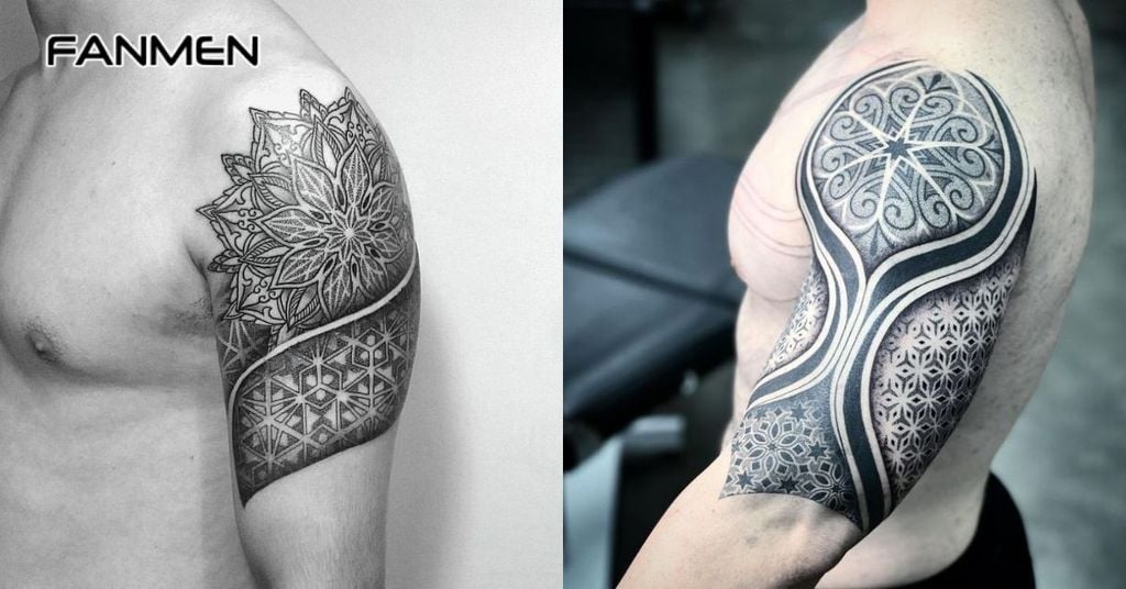 Hình xăm hoa văn phong cách Mandal&nbsp;4