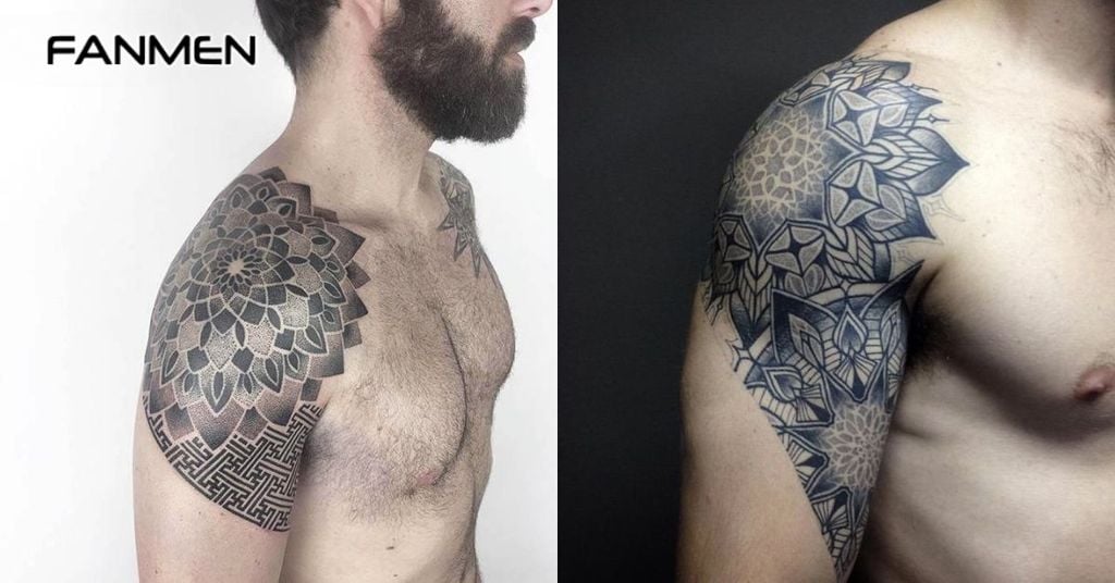 Hình xăm hoa văn phong cách Mandal&nbsp;5