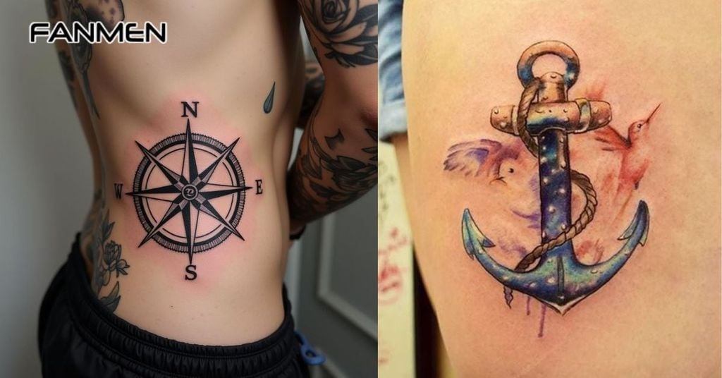 Hình xăm hông đẹp nam về các biểu tượng khác 3