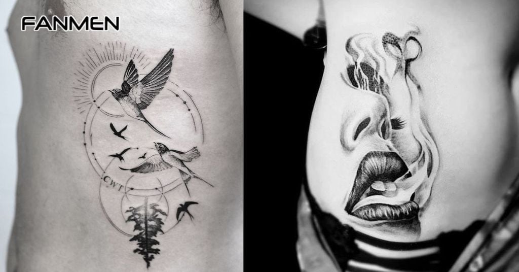 Hình xăm hông đẹp nam về các biểu tượng khác 4