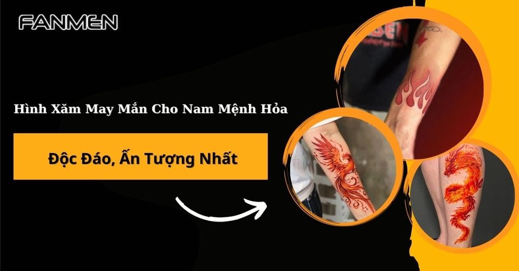 Hình xăm may mắn cho nam mệnh Hoả