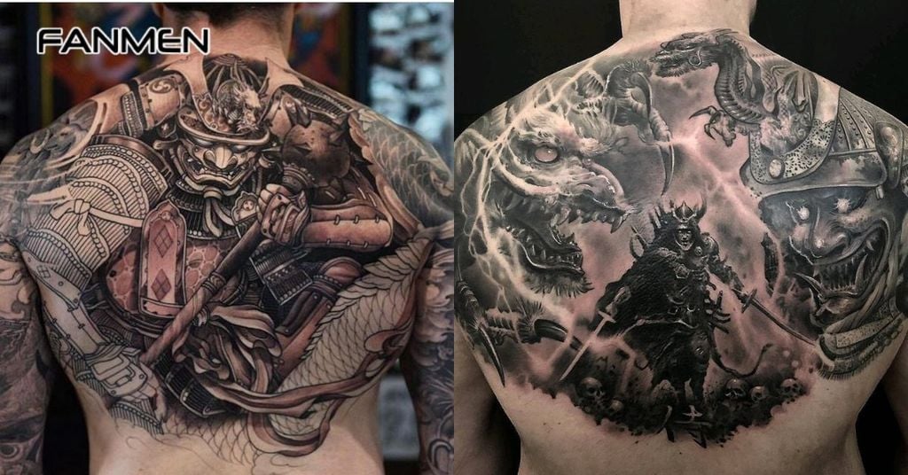 Hình xăm ở nửa lưng trên 7