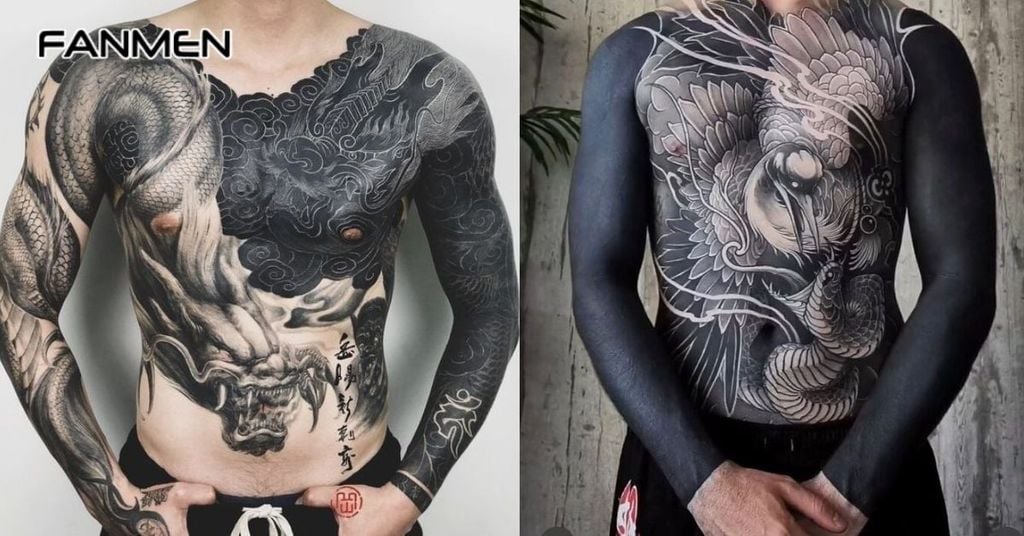 Hình xăm rồng full thân 4