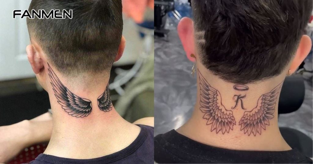 Hình xăm sau gáy nam đơn giản 1