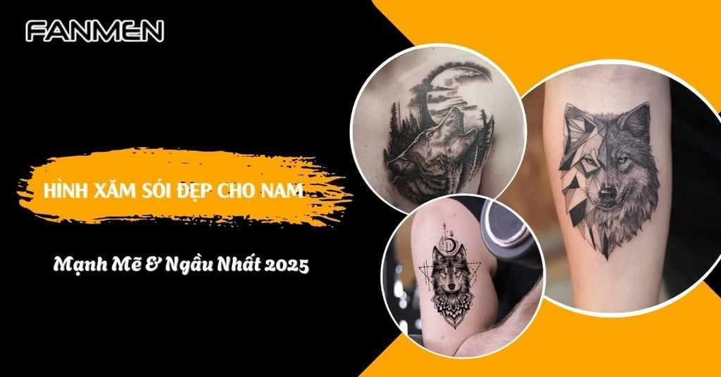 Hình xăm Sói đẹp cho nam